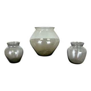 Vintage Turmalin Vases by Wilhelm Wagenfeld for WMF, Germany, 1960s, Set of 3 For Sale