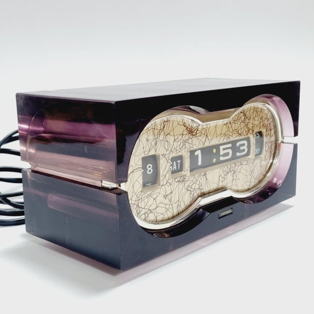 Space Age Japanese DS-100 Table Clock from Hiterior, 1970s For Sale - Image 12 of 16