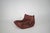 1970s Set of Togo Lounge Chair and Ottoman in Rust Velvet by Michel Ducaroy for Ligne Roset, 1973 For Sale - Image 5 of 18