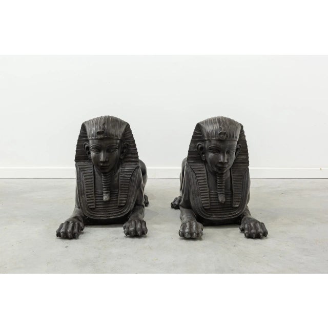 Sphinxes, Bronze, Set of 2 For Sale - Image 10 of 12