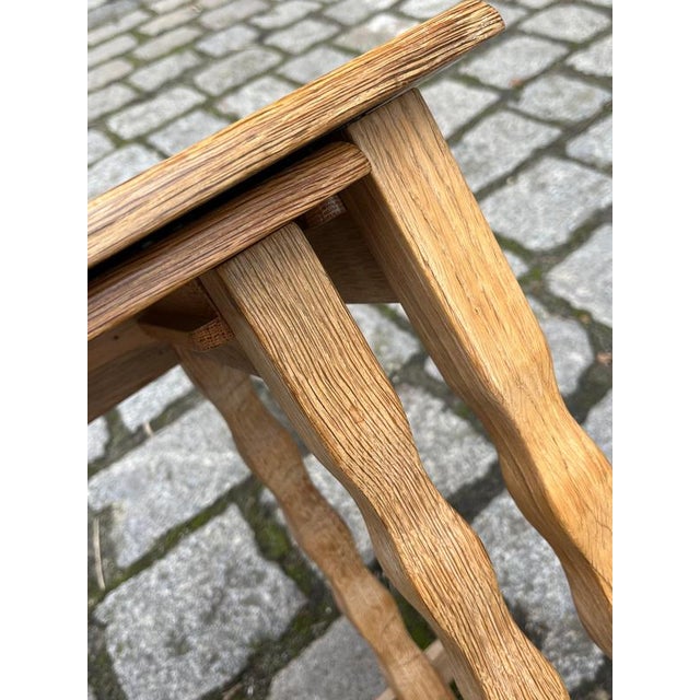 Nesting Tables in Oak by Carl Eriksen for Cemo Möbel Odense, Set of 3 For Sale - Image 9 of 11