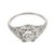 Art Deco 1930s Art Deco Diamond Platinum Engagement Ring, Size 6 For Sale - Image 3 of 6
