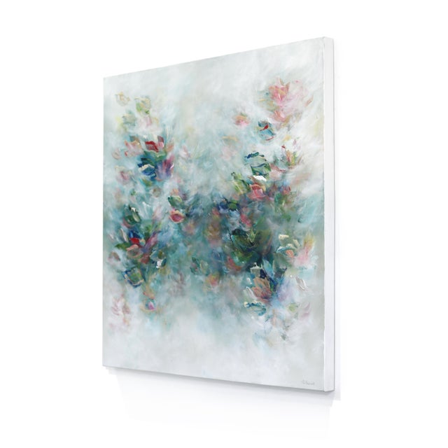 La Force Eternelle - Dreamy Abstract Floral Painting Original Artwork by Vé Boisvert For Sale In Los Angeles - Image 6 of 9