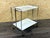 1960s/70s Serving Cart/Dinette Side Table, Space Age Design, Chrome/White Item: Serving Cart Manufacturer: Unknown...