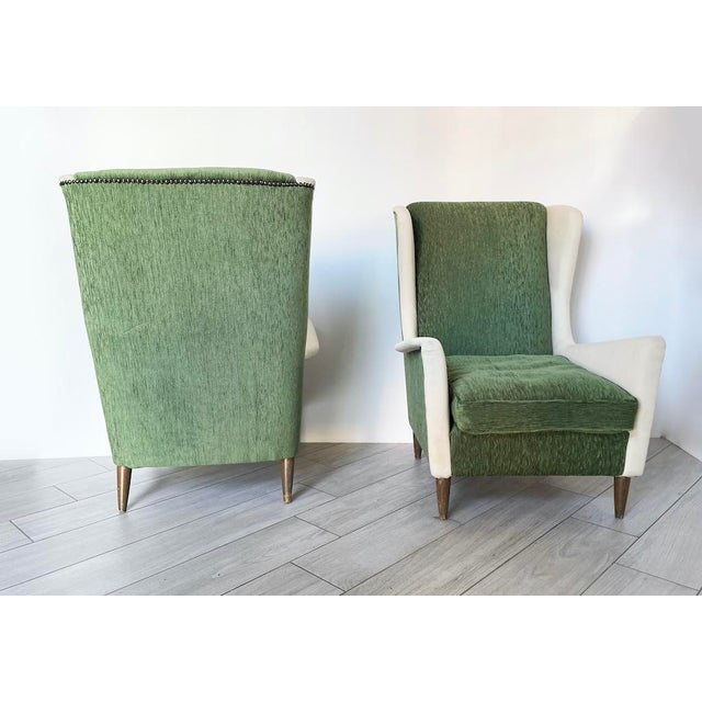 Two-Tone Armchairs, 1950s, Set of 2 For Sale - Image 4 of 14
