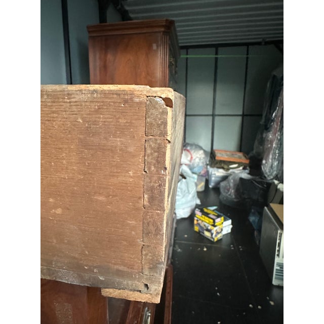 Wood Antique American Federal Mahogany Chest of Drawers, Circa 1820 For Sale - Image 7 of 9
