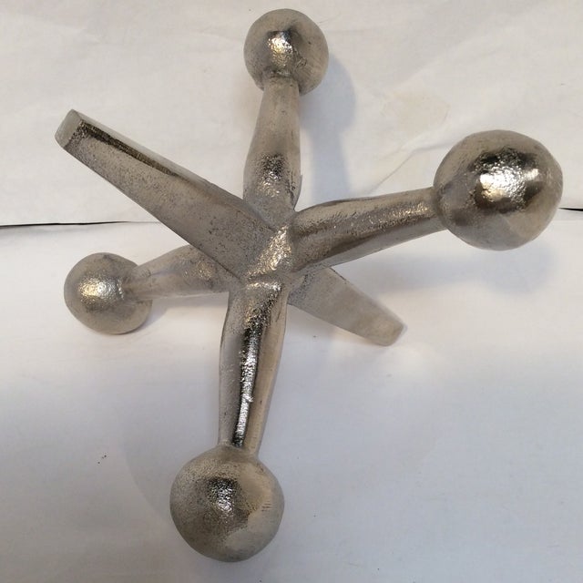 Large Silver Metal Jack Chairish