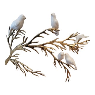 1980 Bijan Birds on Brass Branch For Sale