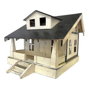 Early 1900's American Hand Crafted Folk Art Farmhouse Doll House