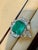 7 Ct Finest Zambian Emerald Cut Emerald & 1.5Ct Diamond Ring, 18 Kt Gold Size 9 For Sale - Image 11 of 18