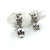 1990s 1990s Pair of John Hardy Estate Large Button Clip on Earrings 1.5" Sterling Silver For Sale - Image 5 of 7