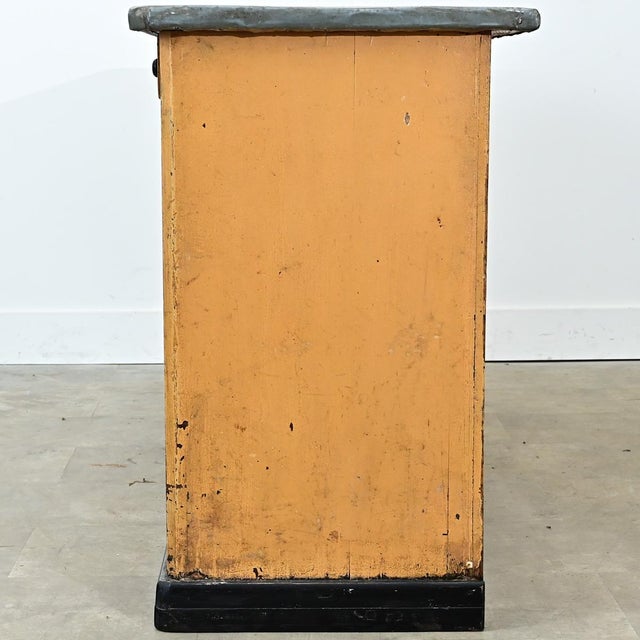 French Shop Counter or Bar with Zinc Top For Sale - Image 9 of 18