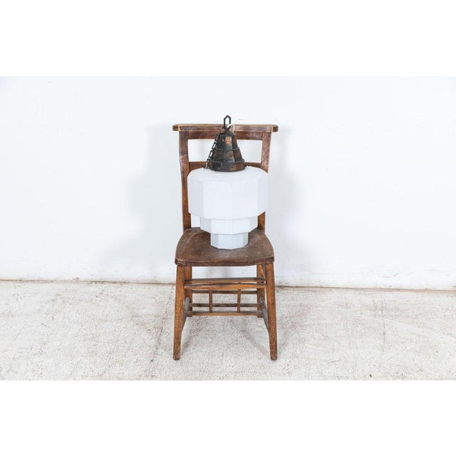 Vintage Pendant Lights in Opaline, Set of 2 For Sale - Image 9 of 15