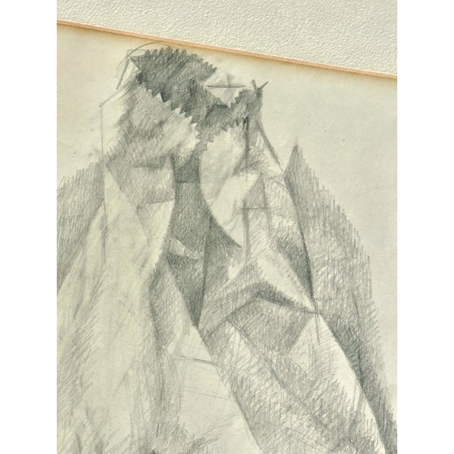Drawing/Sketching Materials Mid-Century Drawing by Listed Artist Stanley Mitruk For Sale - Image 7 of 12