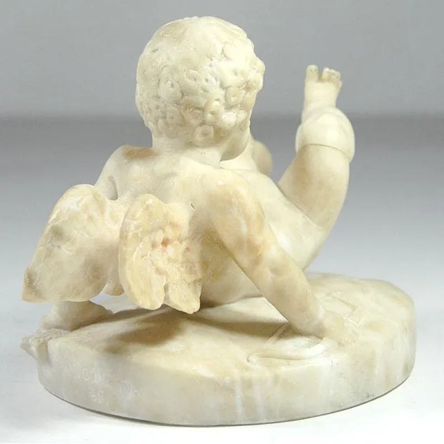 19th Century Italian Alabaster Cherub For Sale - Image 10 of 13