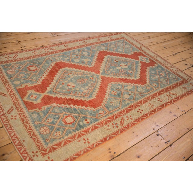 Vintage Distressed Karabagh Rug - 4'2" x 6'4" For Sale - Image 9 of 12