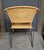 Mid Century Modern Wrought Iron & Wicker Chairs a Pair For Sale - Image 4 of 10