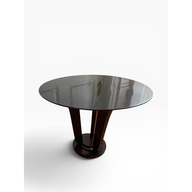 Art Deco Barbara Barry Gueridon Mahogany Side Table for Baker Furniture For Sale - Image 3 of 14