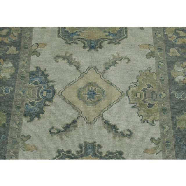 Turkish Oushak Rug 5'2" x 8'11" #18094 For Sale In Houston - Image 6 of 8