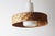 Mid-Century Modern Glass Pinewood Raffia Hanging Lamp by Doria, 1960s For Sale - Image 9 of 17