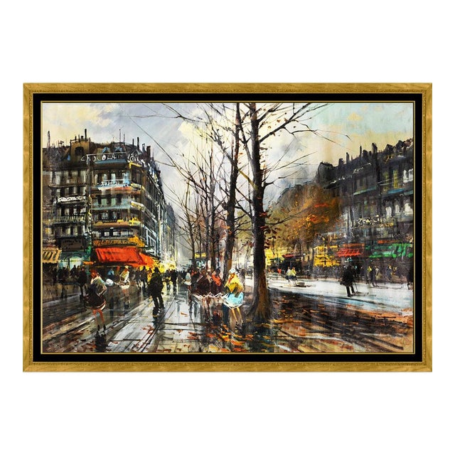 Mid 20th Century Paris Boulevard, Claudio Simonetti For Sale