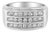 14K White Gold Men's Diamond Channel Set Band Ring (1 cttw, H-I Color, SI2-I1 Clarity) For Sale