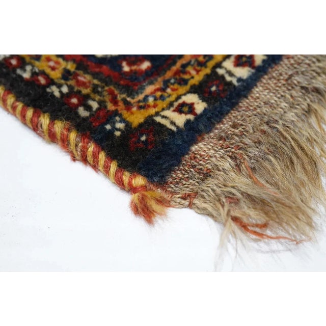 Traditional Fine Antique Persian Qashqai Wool Rug 5'0" X 8'2'' For Sale - Image 3 of 11