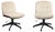 Set of Vintage Fabric Swivel Chairs, Mid-20th-Century For Sale