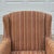 Modern 2010 Stratford Caye Transitional Striped Cocoa Brown Wingback Arm Chair For Sale - Image 3 of 13
