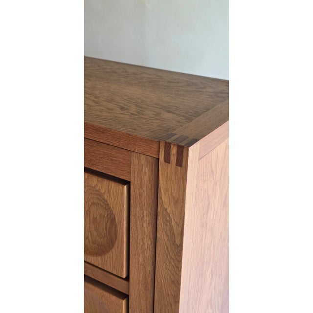 Brutalist Bar Cabinet in Oak, 1970s For Sale - Image 10 of 15