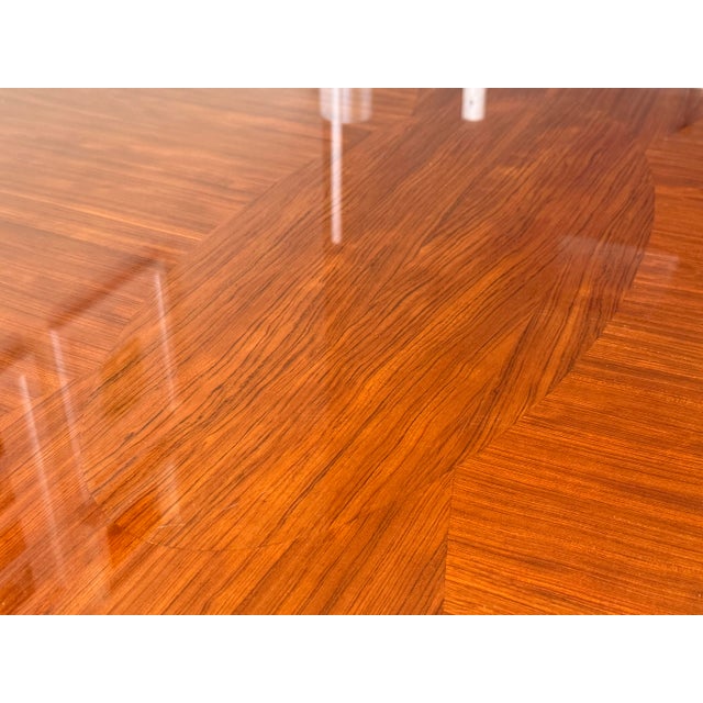 Late 20th Century Late 20th Century Postmodern Dining Table Attr. P. Costantini (With Leaves) For Sale - Image 5 of 12