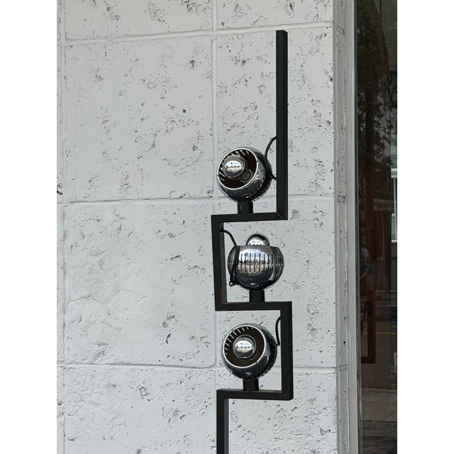 Original Eyeball Floor Lamp by Angelo Lelii for Arredoluce, 1960s Marble Base For Sale - Image 12 of 17