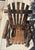 Folk Art Monumental 20thc Hand Made Pine Log Rocking Chair For Sale - Image 3 of 7