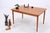 Vintage teak dining table with clean lines and a beautiful, warm teak grain. Thanks to the two extension leaves, the table...
