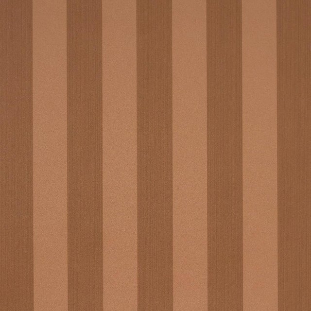 Sample - Schumacher Edwin Stripe Medium Wallcovering In Terracotta For Sale