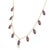Purple Amethyst Station Neckalce | 925 Sterling Silver Handmade Dainty Necklace For Sale - Image 4 of 5