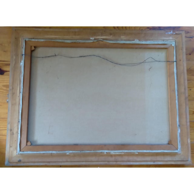 Mid-20th Century Moody Coastal Seascape Oil Painting, Framed For Sale In New York - Image 6 of 6