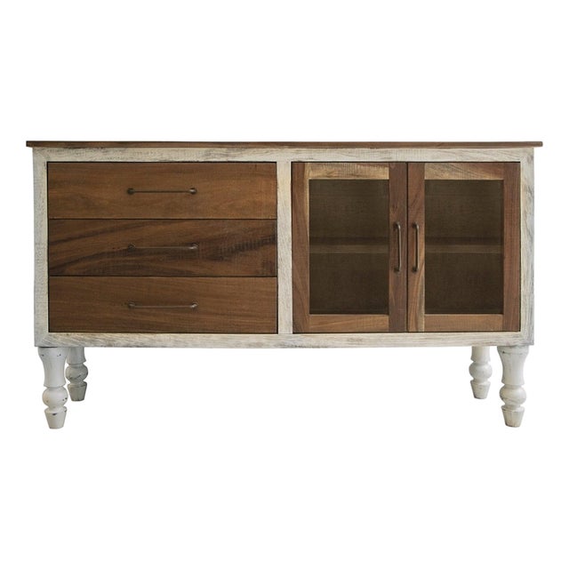 Avalon Rustic Farmhouse Sideboard - Brown Doors For Sale