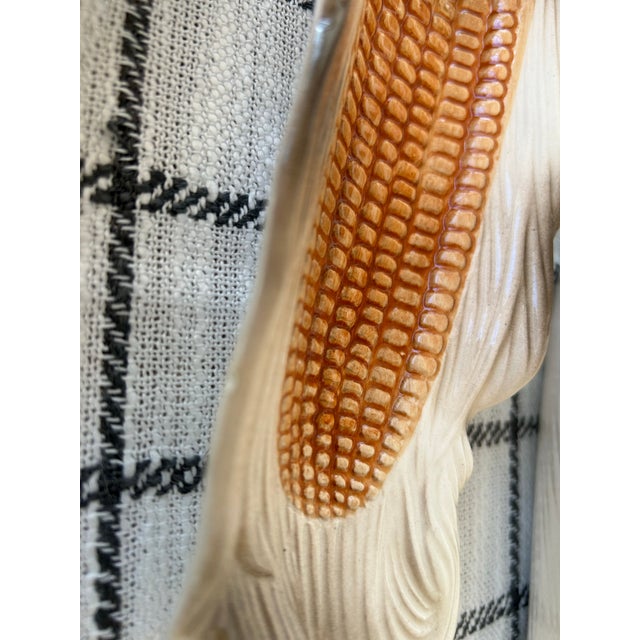 Shabby Chic Vintage Corn Cob Ceramic Serving Plates- Set of 6 For Sale - Image 3 of 7