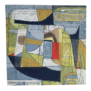 "Untitled" Mixed Media Painting by Clark Derbes