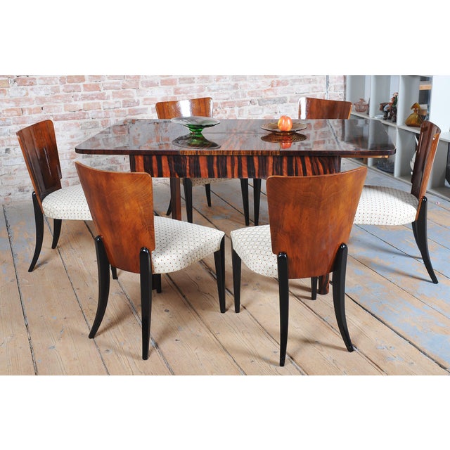 Art Deco Beech Chairs attributed to Halabala for Up Závody, Czech, 1930s, Set of 6 For Sale - Image 18 of 18