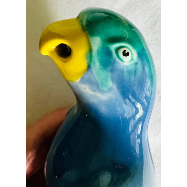 Blue Antique Minton Parrot Bird Figurines in Blue For Sale - Image 8 of 12
