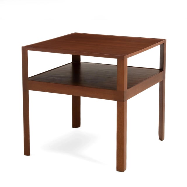 A Mid-Century mahogany center table designed by Edward Wormley for Dunbar Furniture of Berne, Indiana. 1950s. Absolutely...