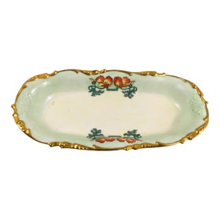 1900s Pale Green Signed Jean Pouyat Serving Bowl # 26956 For Sale