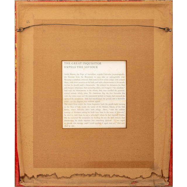 Tan Salvador Dali "The Grand Inquisitor ..." Etching For Sale - Image 8 of 9