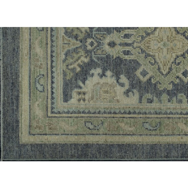 Turkish Oushak Rug 4'11" x 7'1" #17247 For Sale - Image 4 of 8
