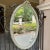 Antique French Louis XVI Neoclassical Painted Oval Mirror For Sale - Image 4 of 12