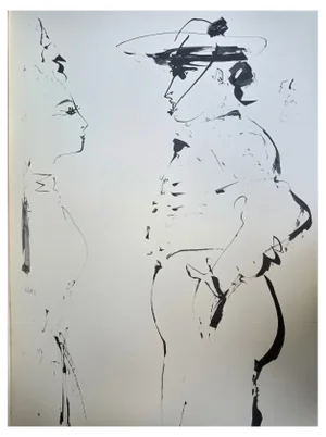 Pablo Picasso, Picador and Girl, Lithograph, 1962