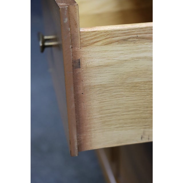 Attributed to Broyhill Mid-Century Modern Walnut Nine-Drawer Dresser For Sale - Image 9 of 10
