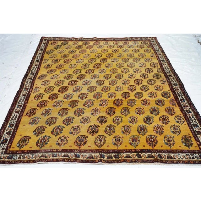 Antique Qashqai Rug 5'7'' x 8'2'' For Sale - Image 12 of 12